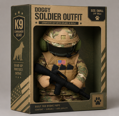 Doggy Soldier Outfit