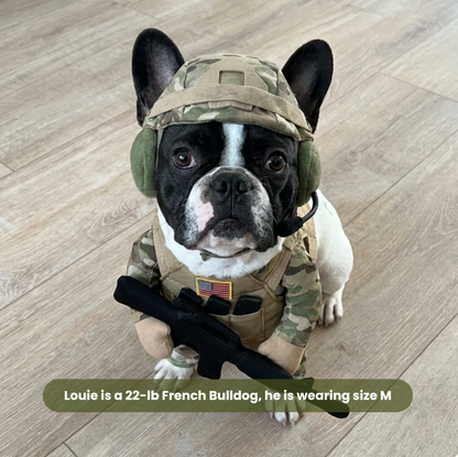Doggy Soldier Outfit