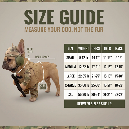 Doggy Soldier Outfit